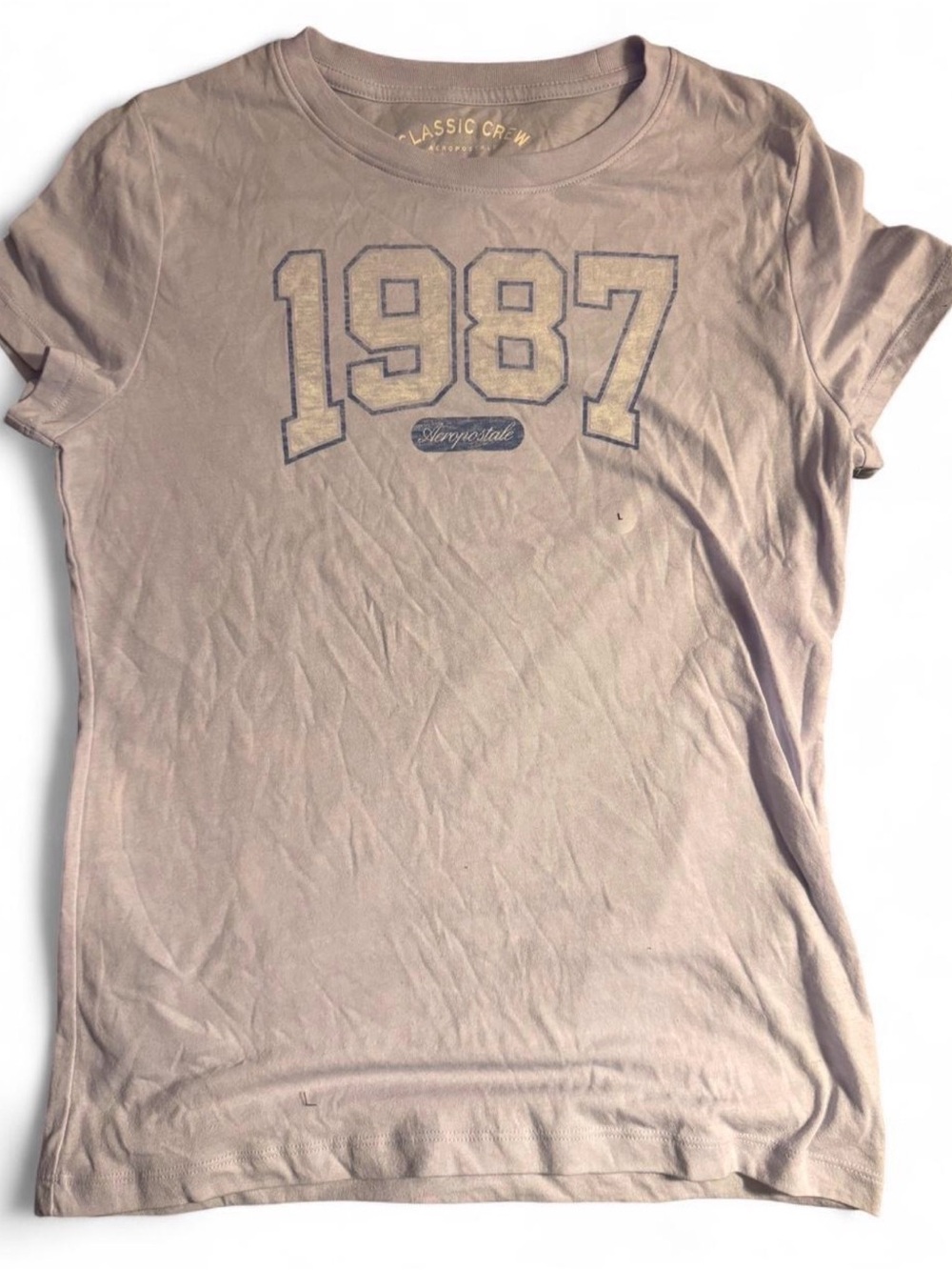 Classic 1987 Graphic Tee in Dusty purple